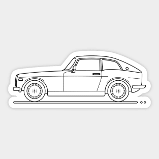 s800 vintage car B Sticker